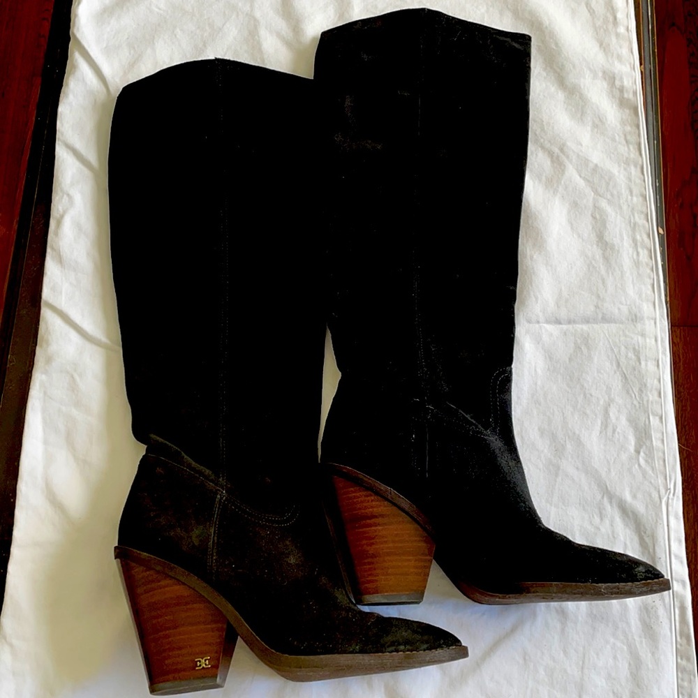 Sam Edelman Indigo Suede Boots - 7.5